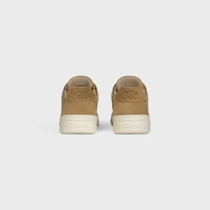 CELINE Trainer Ct-09 Süet Dana Derisi ve File Dantelli Düşük Bilekli Spor Ayakkabı CELINE Trainer Ct-09 Süet Dana Derisi ve File Dantelli Düşük Bilekli Spor Ayakkabı