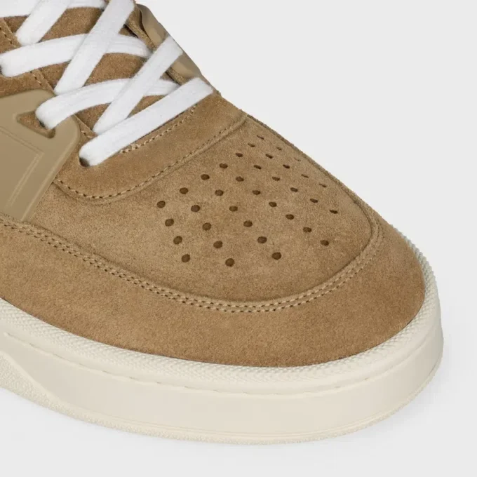 CELINE Trainer Ct-09 Süet Dana Derisi ve File Dantelli Düşük Bilekli Spor Ayakkabı CELINE Trainer Ct-09 Süet Dana Derisi ve File Dantelli Düşük Bilekli Spor Ayakkabı