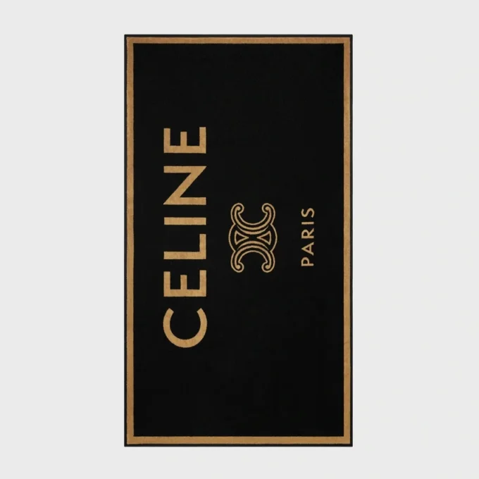 CELINE Triomphe Havlu Pamuklu Plaj Havlusu CELINE Triomphe Havlu Pamuklu Plaj Havlusu