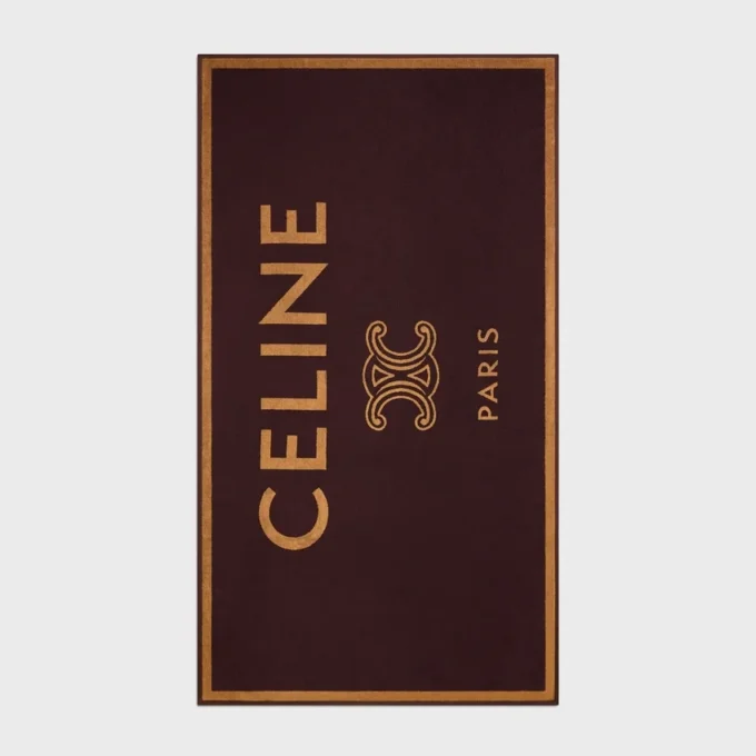 CELINE Triomphe Havlu Pamuklu Plaj Havlusu CELINE Triomphe Havlu Pamuklu Plaj Havlusu