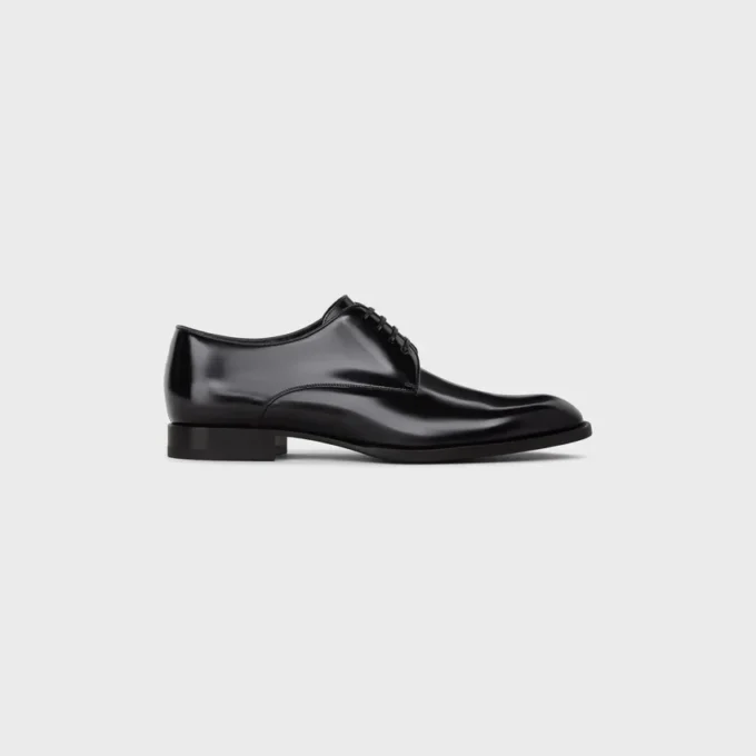 CELINE Tuxedo Derby, Parlak Boğa Derisi CELINE Tuxedo Derby, Parlak Boğa Derisi