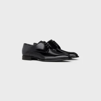 CELINE Tuxedo Derby, Parlak Boğa Derisi CELINE Tuxedo Derby, Parlak Boğa Derisi