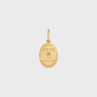 Charms CELINE Altın Kaplamalı Pirinç Madalya
