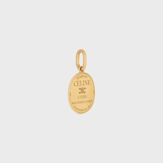 Charms CELINE Altın Kaplamalı Pirinç Madalya