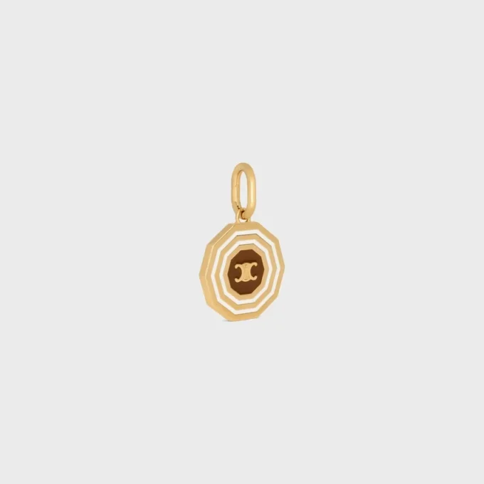 Charms Decagon Triomphe Madalyon, Emaye ve Pirinç, Altın Kaplama Charms Decagon Triomphe Madalyon, Emaye ve Pirinç, Altın Kaplama