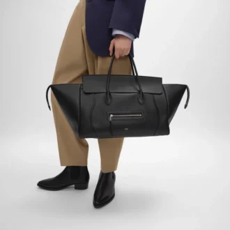Damarlı Dana Derisinden Büyük Luggage