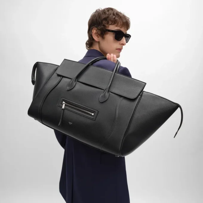 Damarlı Dana Derisinden Büyük Luggage Damarlı Dana Derisinden Büyük Luggage