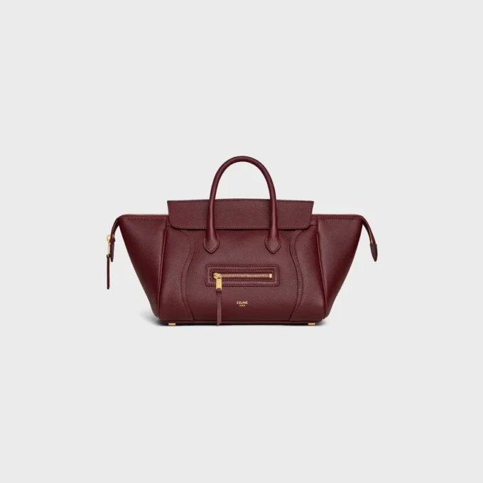 Damarlı Dana Derisinden Küçük Luggage Damarlı Dana Derisinden Küçük Luggage