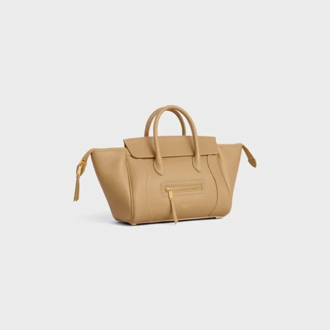 Damarlı Dana Derisinden Küçük Luggage Damarlı Dana Derisinden Küçük Luggage