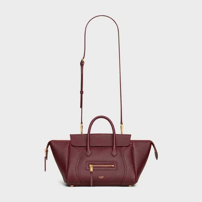 Damarlı Dana Derisinden Küçük Luggage Damarlı Dana Derisinden Küçük Luggage