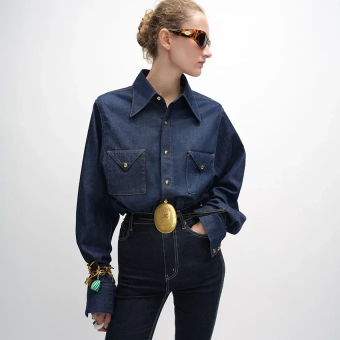 Denim Gömlek Denim Gömlek