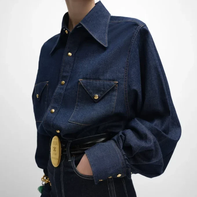 Denim Gömlek Denim Gömlek
