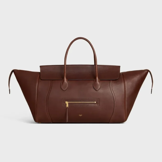 Esnek Parlak Kuzu Derisinden Büyük Luggage Esnek Parlak Kuzu Derisinden Büyük Luggage