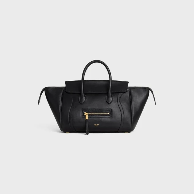 Esnek ve Parlak Kuzu Derisinden Küçük Luggage Esnek ve Parlak Kuzu Derisinden Küçük Luggage