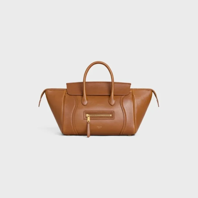 Esnek ve Parlak Kuzu Derisinden Küçük Luggage Esnek ve Parlak Kuzu Derisinden Küçük Luggage