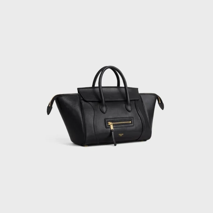 Esnek ve Parlak Kuzu Derisinden Küçük Luggage Esnek ve Parlak Kuzu Derisinden Küçük Luggage