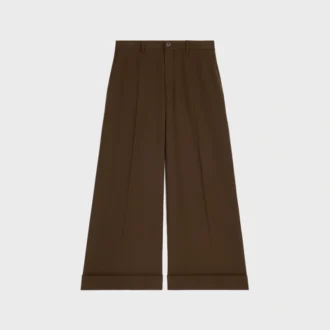 Esnek Yün Gabardin Docks Pantolon