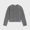 Fırçalanmış Mohair Crew Neck Kazak Fırçalanmış Mohair Crew Neck Kazak