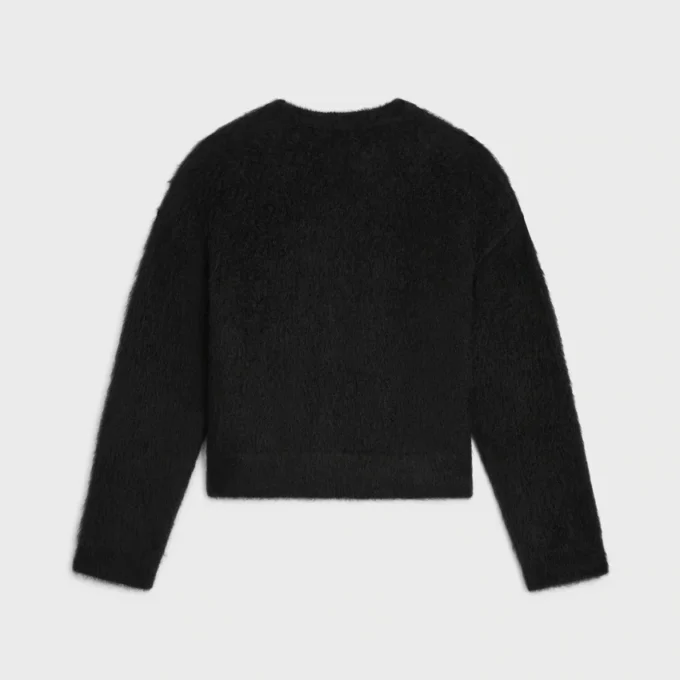 Fırçalanmış Mohair Crew Neck Kazak Fırçalanmış Mohair Crew Neck Kazak