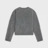 Fırçalanmış Mohair Crew Neck Kazak Fırçalanmış Mohair Crew Neck Kazak