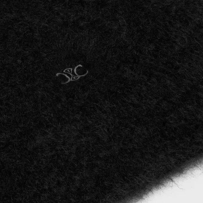 Fırçalanmış Mohair Crew Neck Kazak Fırçalanmış Mohair Crew Neck Kazak
