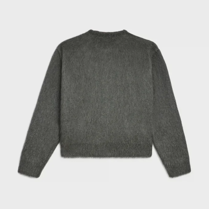 Fırçalanmış Mohair Hırka Fırçalanmış Mohair Hırka