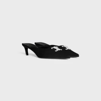 Gros-Grain Kumaştan CELINE Alma Triomphe Mule