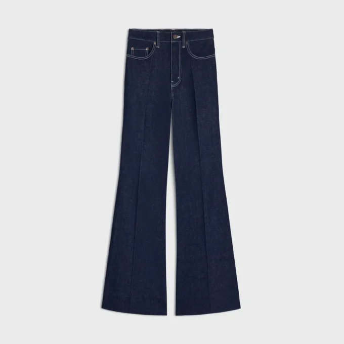 Hafif İndigo Denim 003 Flare Jeans Hafif İndigo Denim 003 Flare Jeans