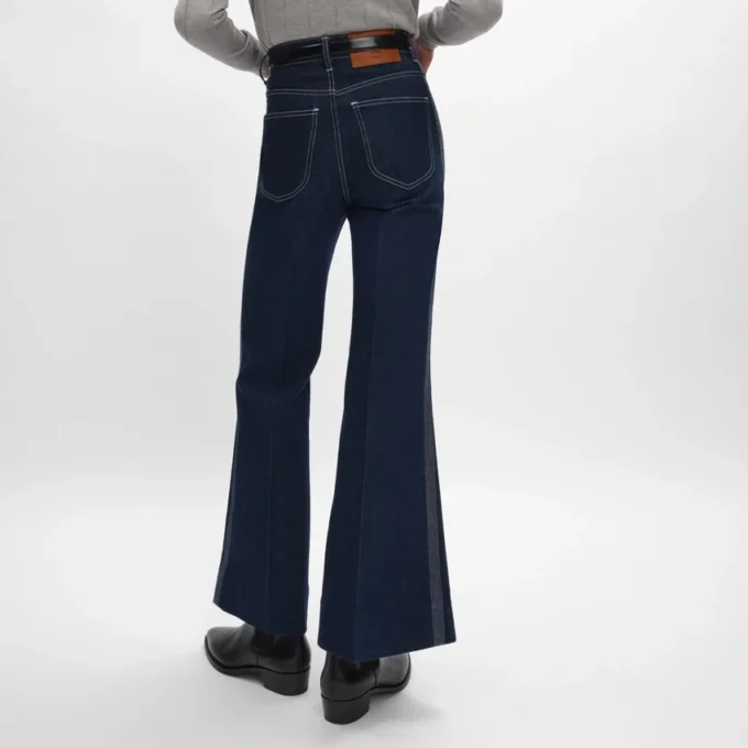 Hafif İndigo Denim 003 Flare Jeans Hafif İndigo Denim 003 Flare Jeans