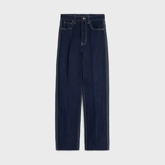 Hafif İndigo Denim Boyfriend Jeans 002 Hafif İndigo Denim Boyfriend Jeans 002