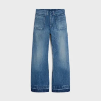 Hafif Pamuklu Denim Flare Jeans 002