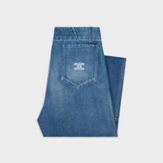 Hafif Pamuklu Denim Flare Jeans 002