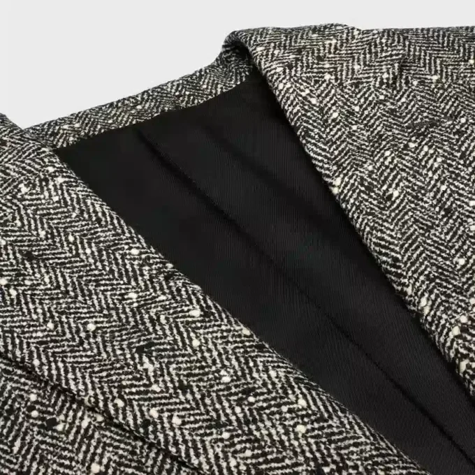 Herringbone Yün Natta Garcon Ceket Herringbone Yün Natta Garcon Ceket