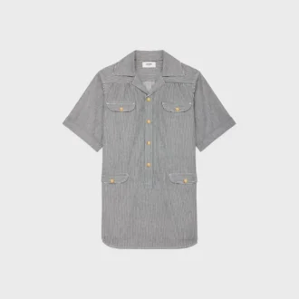 Hickory Çizgili Pamuklu Tunik Mini Elbise