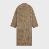 Houndstooth Yünlü Palto Houndstooth Yünlü Palto