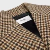 Houndstooth Yünlü Palto Houndstooth Yünlü Palto