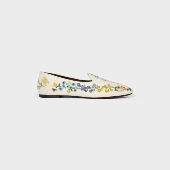 Çiçek İşlemeli Kadife Aura Loafer Çiçek İşlemeli Kadife Aura Loafer
