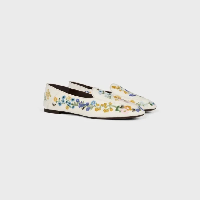 Çiçek İşlemeli Kadife Aura Loafer Çiçek İşlemeli Kadife Aura Loafer