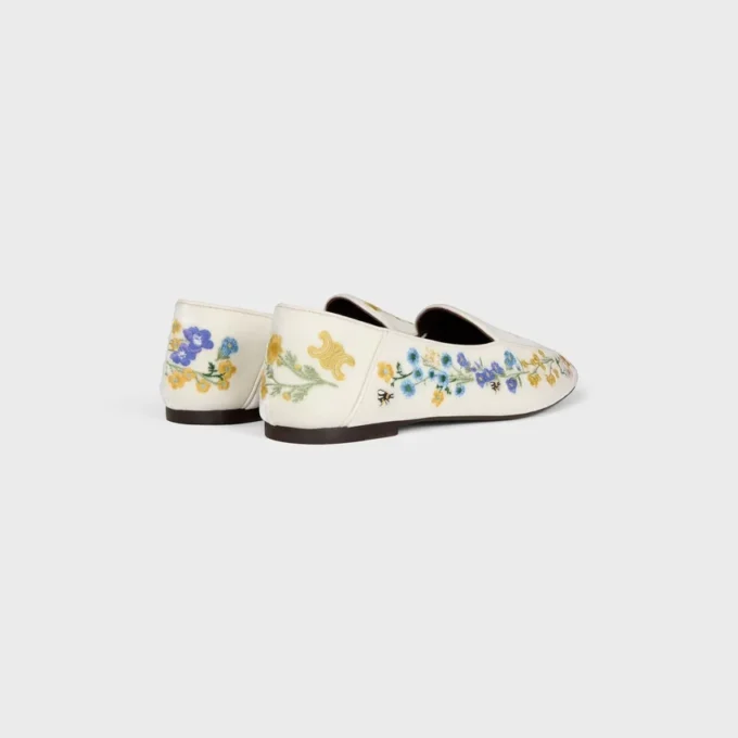 Çiçek İşlemeli Kadife Aura Loafer Çiçek İşlemeli Kadife Aura Loafer