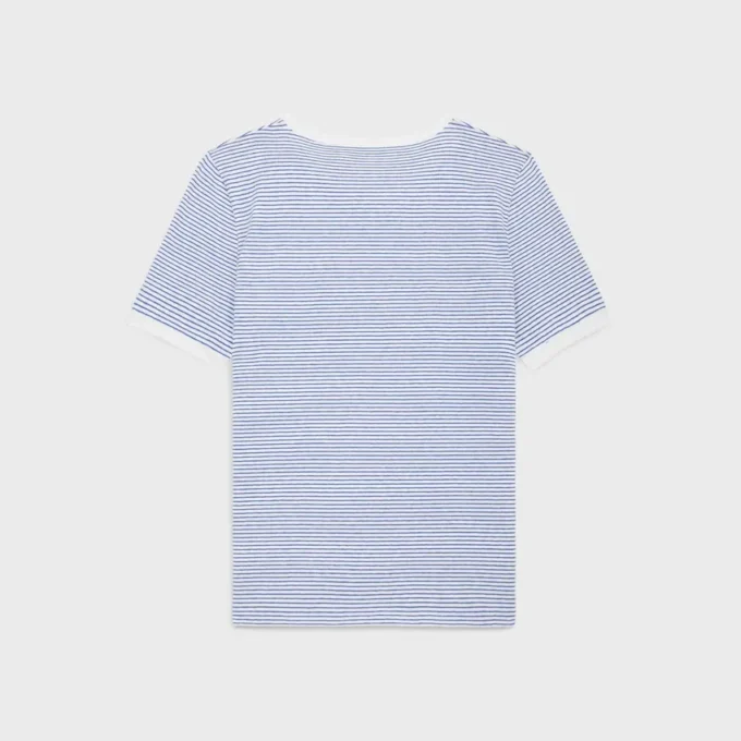 Çizgili Jersey CELINE 70’S Tişört
