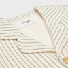 Çizgili Pamuklu Gabardin Ceket Çizgili Pamuklu Gabardin Ceket