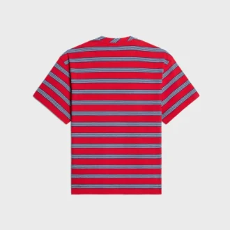 Çizgili Pamuklu Jersey Regular Tişört