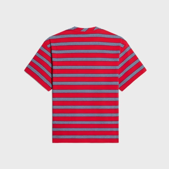 Çizgili Pamuklu Jersey Regular Tişört Çizgili Pamuklu Jersey Regular Tişört