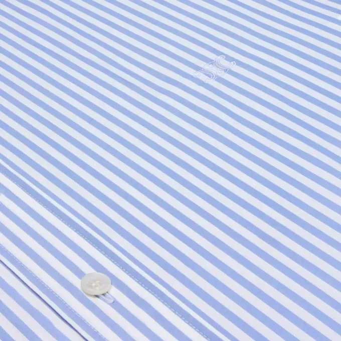 Çizgili Pamuklu Poplin Classic Gömlek Çizgili Pamuklu Poplin Classic Gömlek
