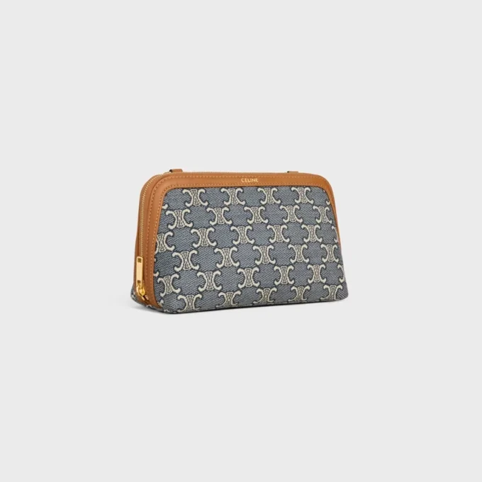 Jacquard Triomphe Desenli Zincirli Clutch Jacquard Triomphe Desenli Zincirli Clutch