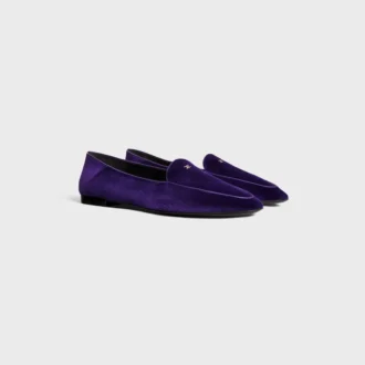 Kadife Triomphe Detaylı Aura Loafer