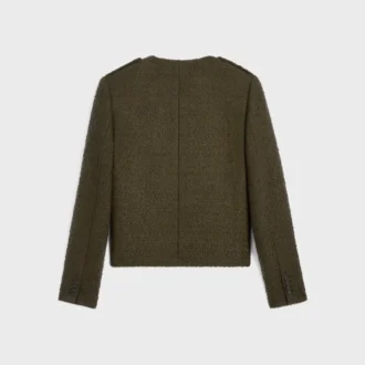 Kaşmir Bouclette Natte Chasseur Ceket