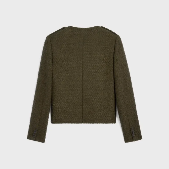 Kaşmir Bouclette Natte Chasseur Ceket Kaşmir Bouclette Natte Chasseur Ceket