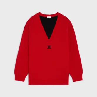 Kaşmir Oversized V Yaka Kazak