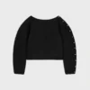Kaşmir ve Yün Natta Boatneck Üst Kaşmir ve Yün Natta Boatneck Üst